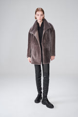 VSP - Warm Grey Shearling Coat