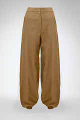 Nina - Khaki Wool Pant