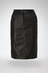 VSP - Mona - Black Leather Skirt