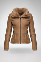 Vittoria - Sand Shearling Jacket
