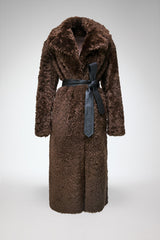 Freja - Brown Shearling Coat