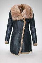 Aline - Sand Shearling Coat