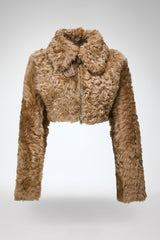 Lua - Camel Shearling Jacket