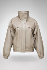 Eli - Beige Leather Jacket