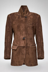 Caterina - Tobacco Leather Coat