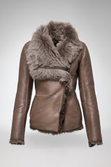 VSP - Adila - Clotho Nude Shearling Jacket