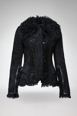 Estela - Black Shearling Jacket