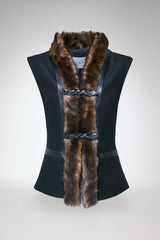 Jade - Gilet en laine noir