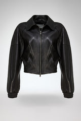 VSP - Silvia - Black Leather Jacket
