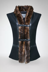 Jade - Black Wool Vest