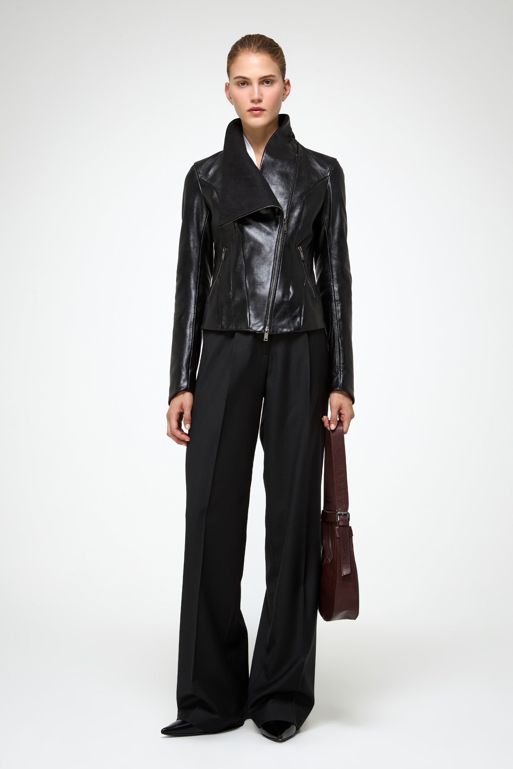 V S P - Edna - Black Leather Jacket