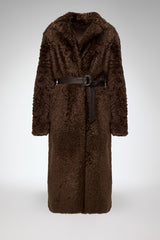 Gabrielle - Brown Shearling Coat