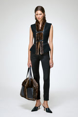 Jade - Black Wool Vest