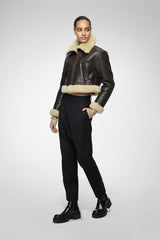 VSP - Brown Beige Shearling Jacket