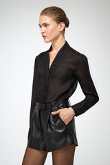 VSP - Colette - Black Leather Short