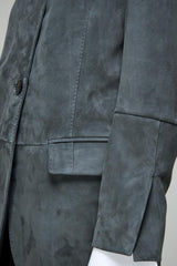 Caterina - Indigo Leather Coat