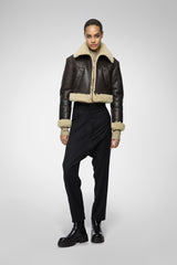 VSP - Brown Beige Shearling Jacket