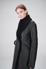 Murielle - Black Shearling Coat