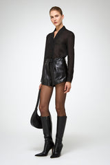 VSP - Colette - Black Leather Short