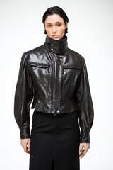 Gaia - Black Leather Jacket