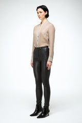 Helga - Black Leather Pants
