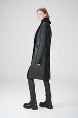 Murielle - Black Shearling Coat