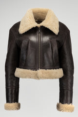 VSP - Brown Beige Shearling Jacket
