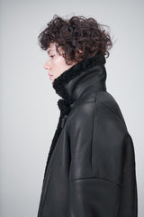Black Shearling Coat