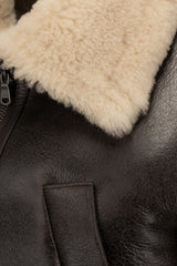 VSP - Brown Beige Shearling Jacket