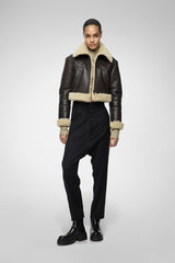 VSP - Brown Beige Shearling Jacket