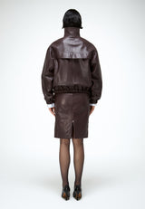 Eli - Dark Bordeaux Leather Jacket