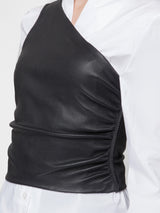 VSP - Ornella - Black Leather Top
