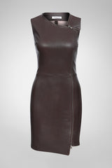 VSP - Melina - Bordeaux Leather Dress