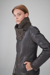 VSP - Cyrine - Brown Shearling Jacket