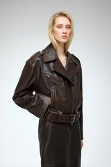 VSP - Anya - Brown Leather Jacket