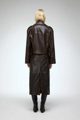 VSP - Anya - Brown Leather Jacket