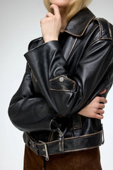 VSP - Anya - Black Leather Jacket