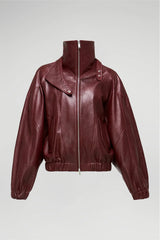 VSP - May - Bordeaux Leather Jacket
