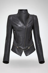 VSP - Marcela - Anthracite Leather Jacket