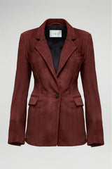 VSP - Oceane - Bordeaux Leather Coat
