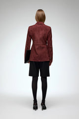 VSP - Oceane - Bordeaux Leather Coat