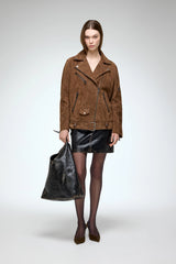 Ada - Brown Leather Jacket