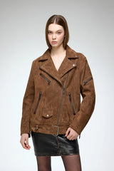 Ada - Brown Leather Jacket