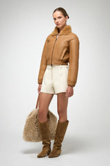 VSP - Sheela - Beige Shearling Jacket
