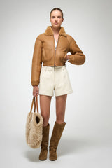 VSP - Sheela - Beige Shearling Jacket