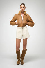 VSP - Sheela - Beige Shearling Jacket