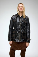VSP - Joan - Black Leather Jacket