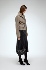 VSP - Amara - Grey Leather Jacket