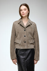 VSP - Amara - Grey Leather Jacket