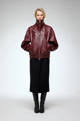 VSP - May - Bordeaux Leather Jacket